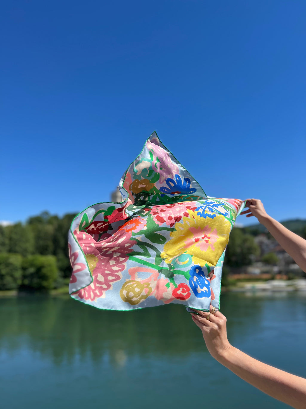 Foulard Art Light Blue