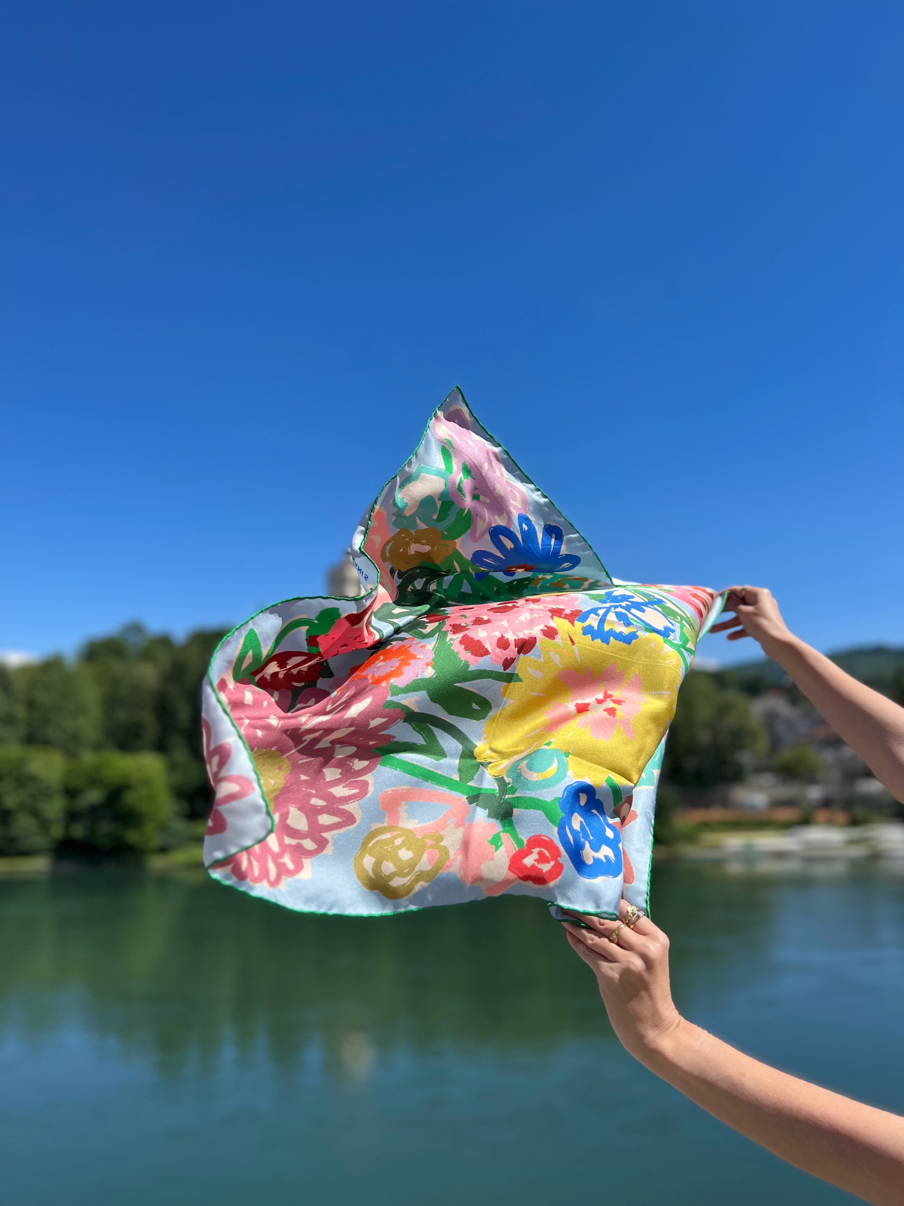 Foulard Art Light Blue