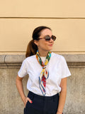 Cotton Silk Foulard Art 65cm