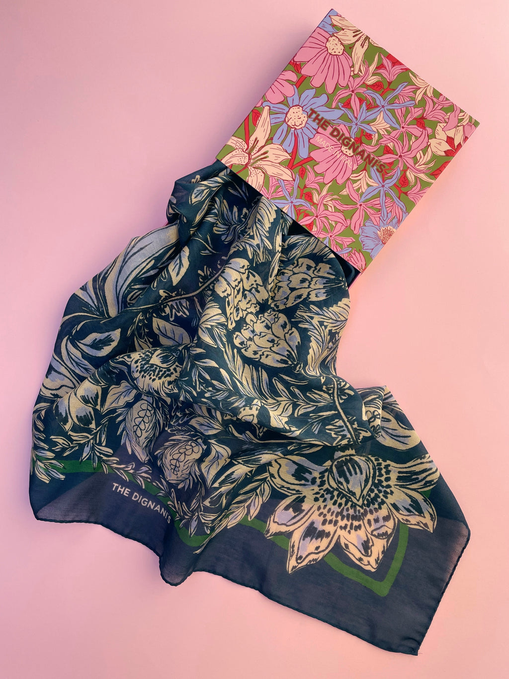 Cotton Silk Foulard Folk 65cm