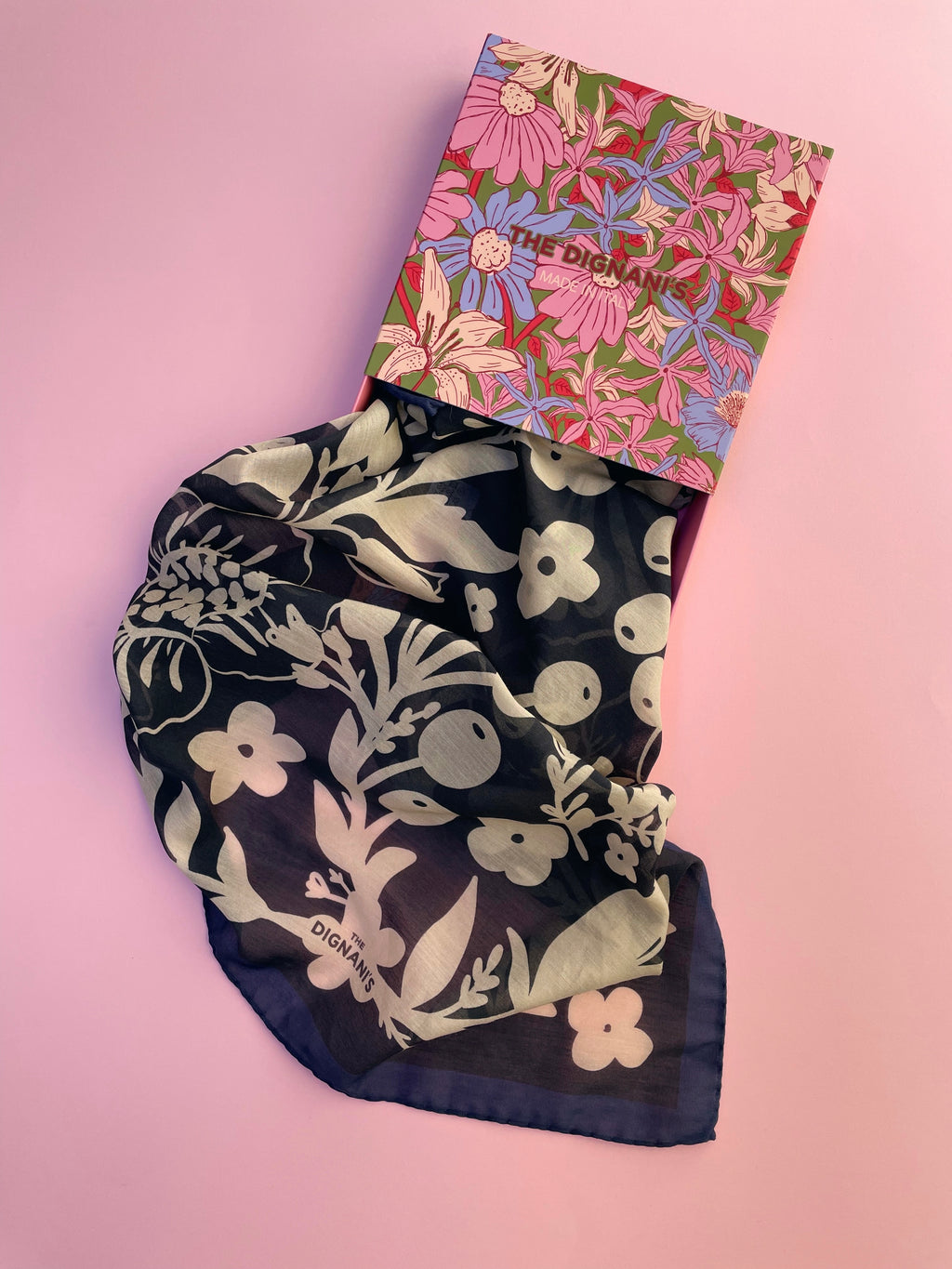 Cotton Silk Foulard Vergel 50cm