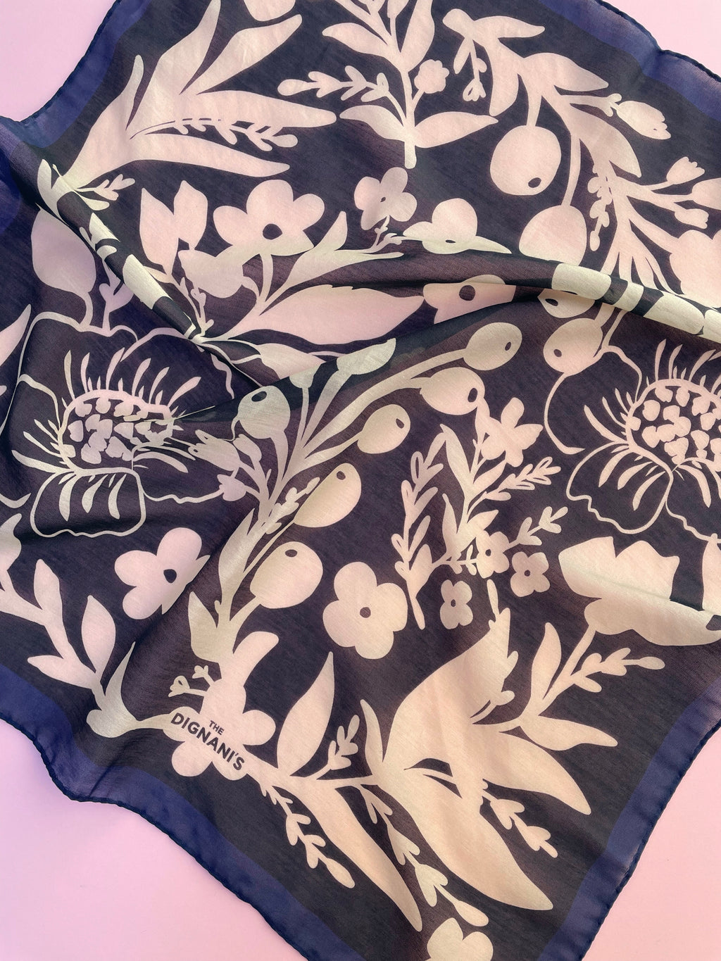 Cotton Silk Foulard Vergel 50cm