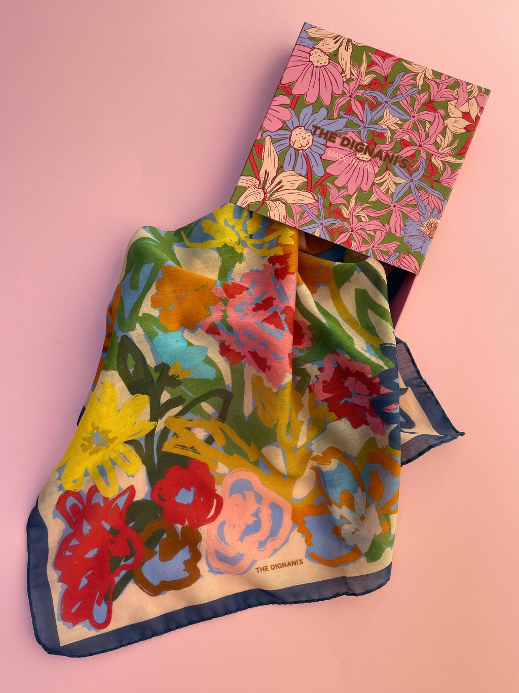 Cotton Silk Foulard Art 50cm