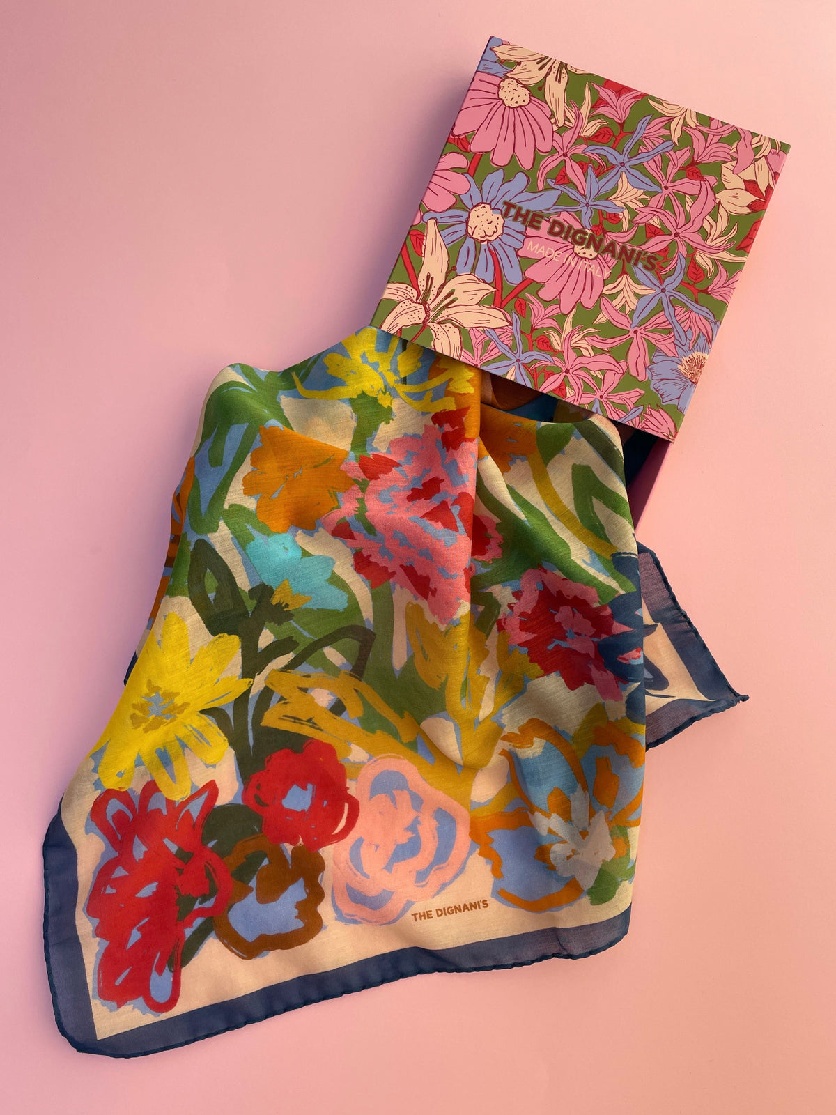 Cotton Silk Foulard Art 50cm