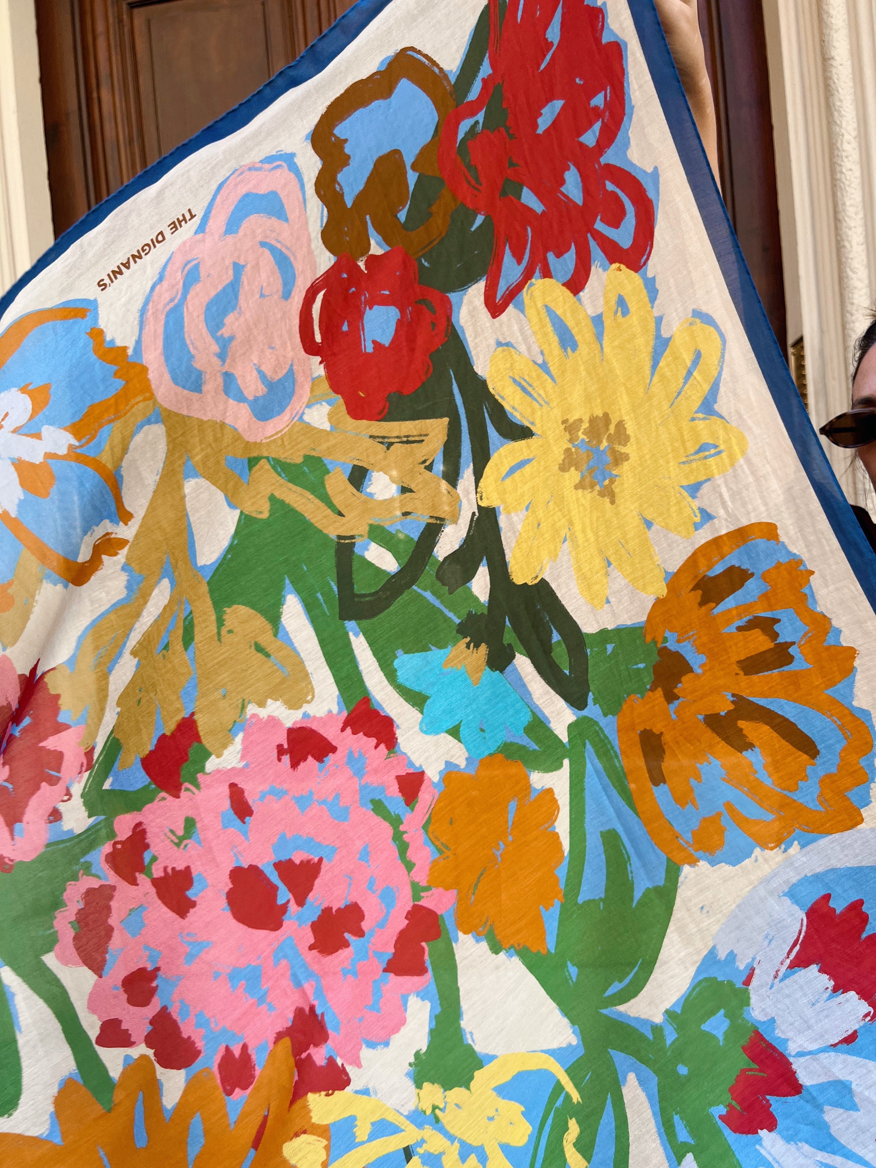 Cotton Silk Foulard Art 100cm