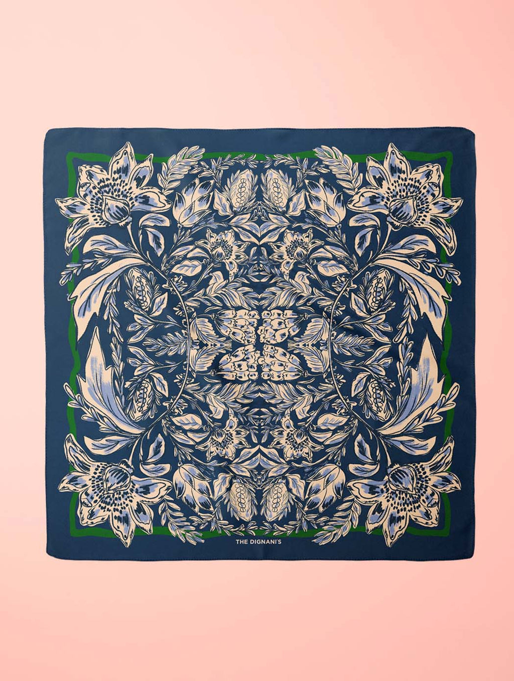 Cotton Silk Foulard Folk 65cm