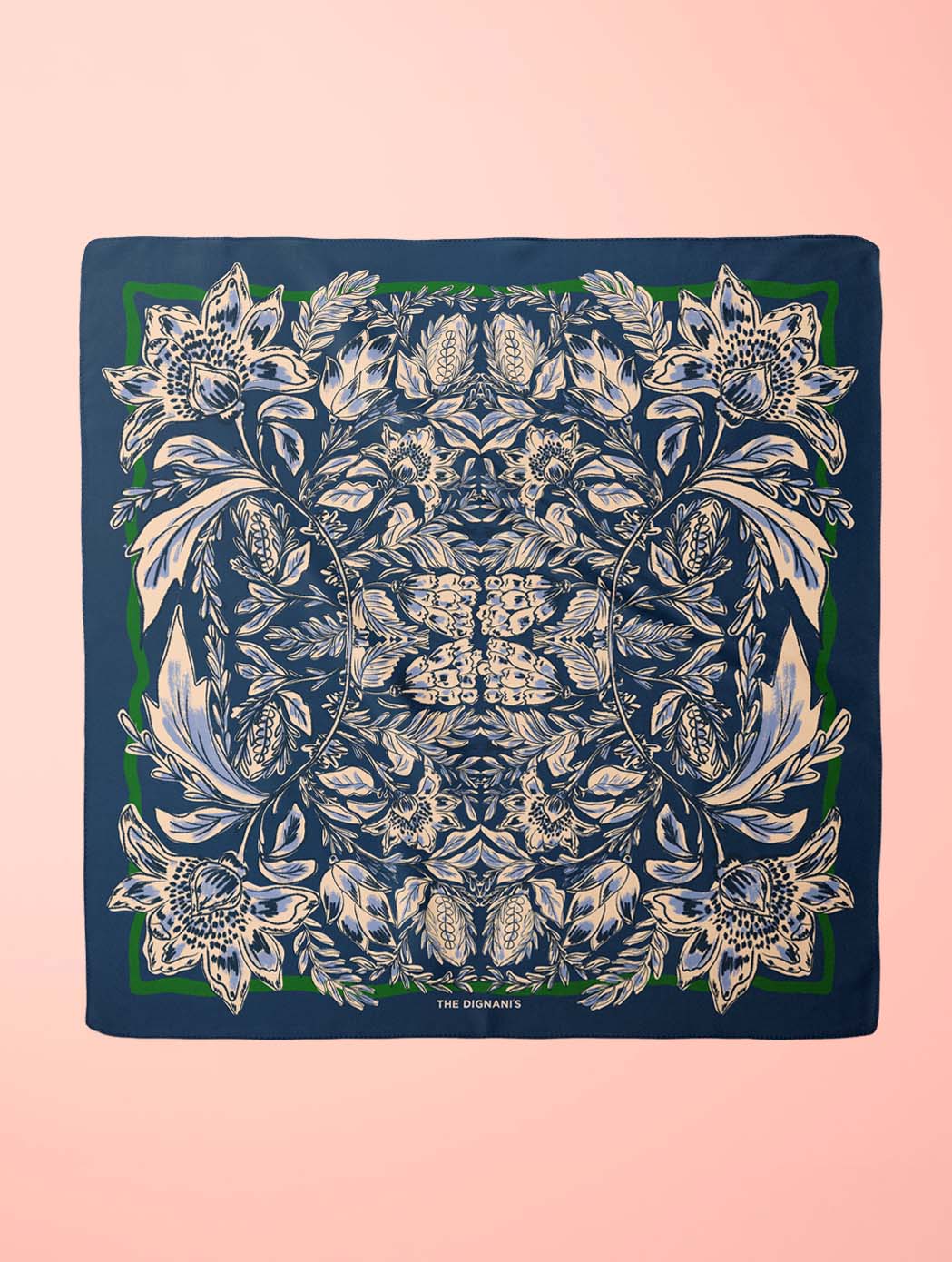 Cotton Silk Foulard Folk 65cm