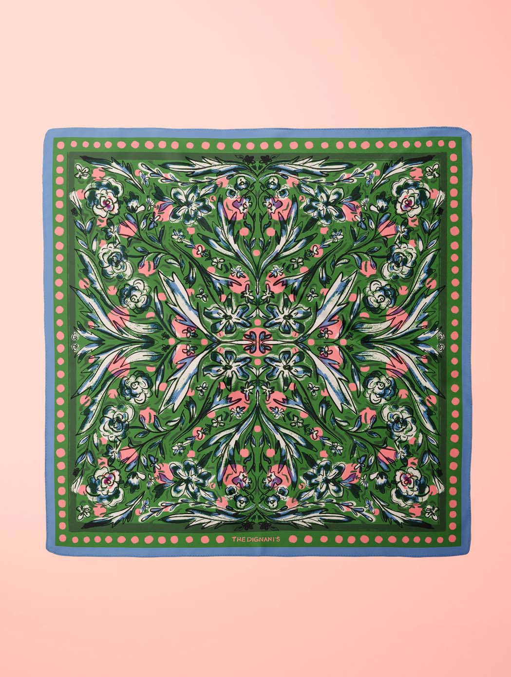 Cotton Silk Foulard Lunares 50cm
